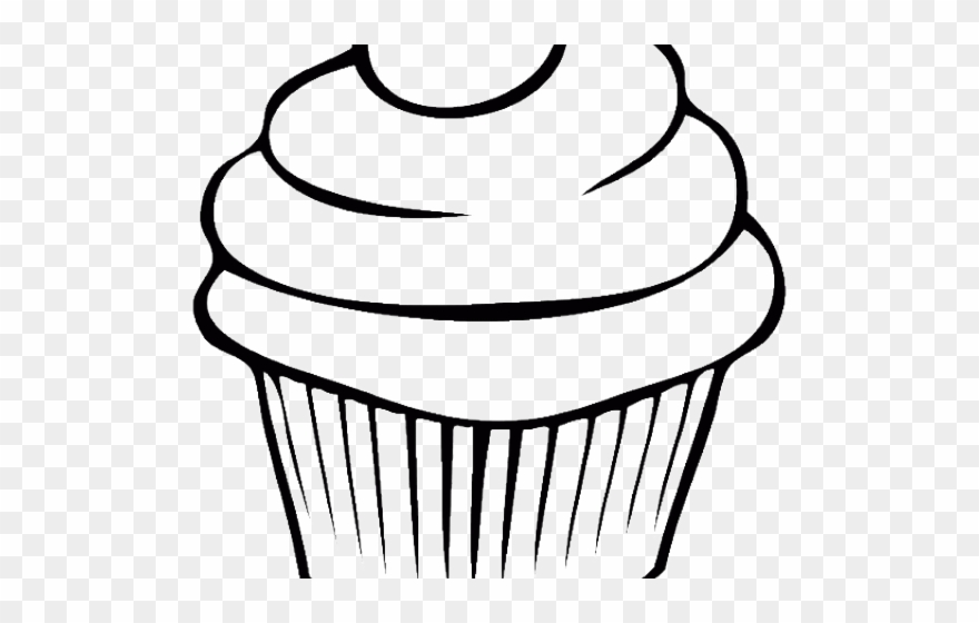 Drawn Cupcake Muffin - Shopkins Cupcake Coloring Pages Clipart