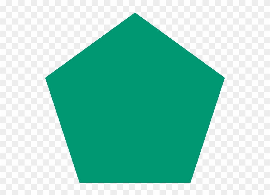 Pentagon Clipart Green - Green Pentagon Transparent Background - Png Download