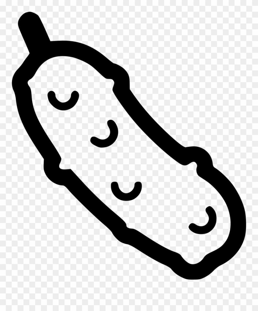 Pickle Clipart Svg - Pickle Clip Art Black And White - Png Download