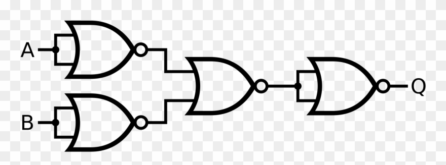 Symbol For Nor Gate - Nand Gate Using Nor Gate Clipart