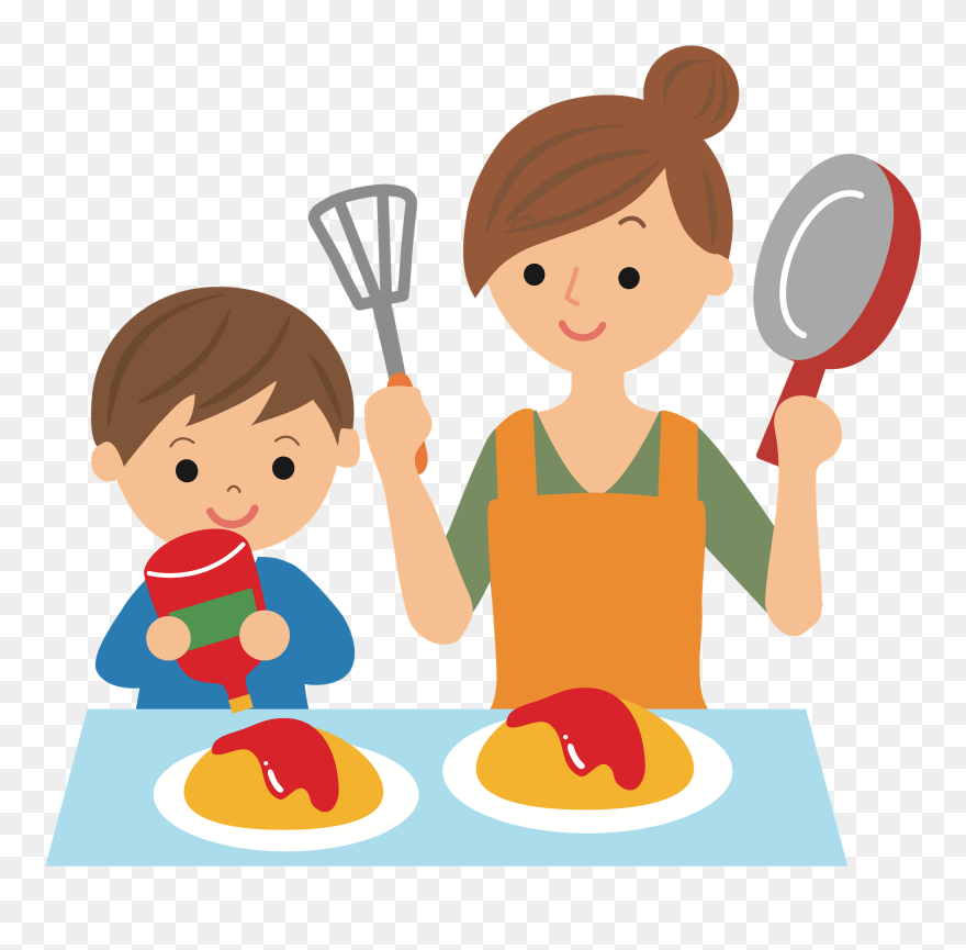 Medium Image Cooking Mother Clipart Png Download
