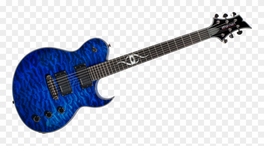 Electric Guitar Blue Png Image - Blue Guitar Png Hd Clipart