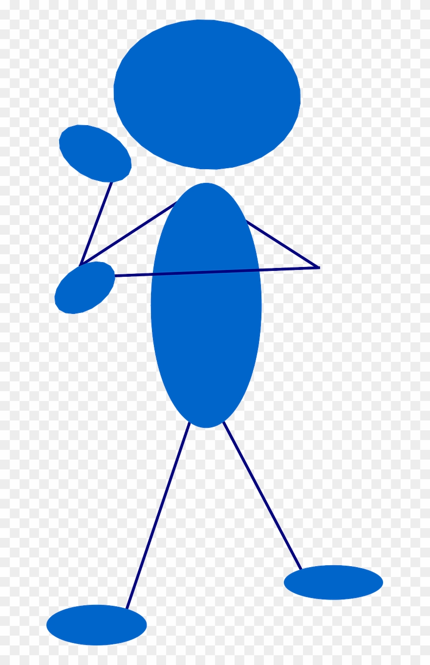 Thinking Figure Blue Free Photo From Needpix - Person Clip Art Thinking - Png Download
