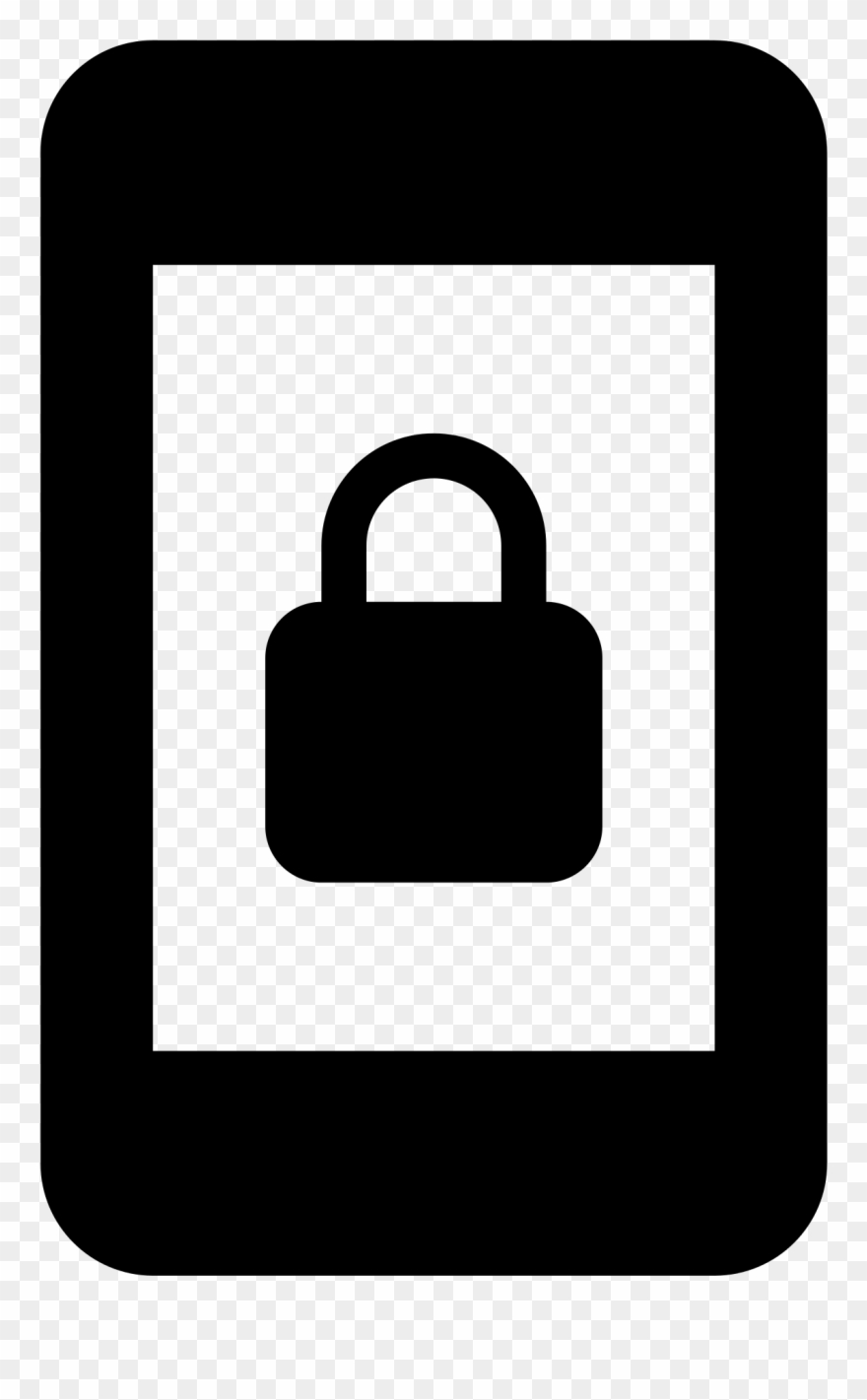 Cliparts Locked Files 5, Buy Clip Art - Phone Padlock Svg - Png Download