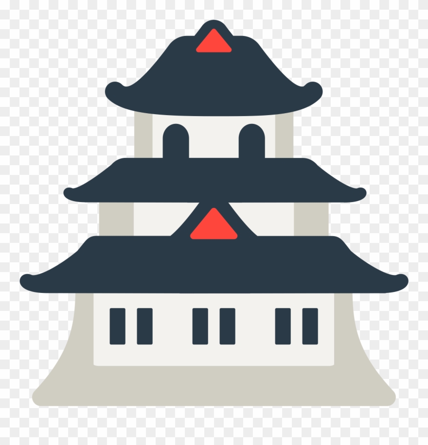 Open - Japanese Castle Emoji Clipart