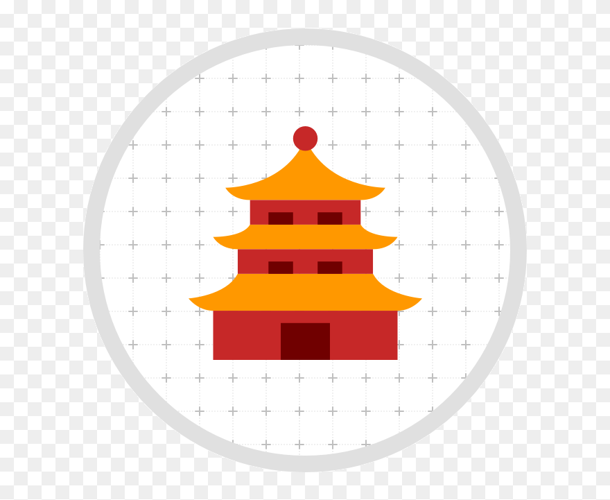 Foguang Si Pagoda - Charing Cross Tube Station Clipart