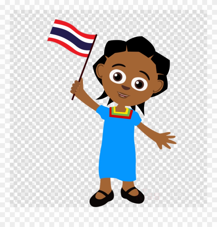 Thailand Flag Cartoon Png Clipart Thai Language Animated - Cartoon Transparent Png