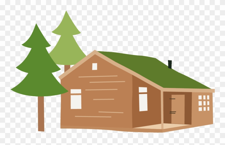 La Cabane En Bois - Cottage Cartoon Clipart
