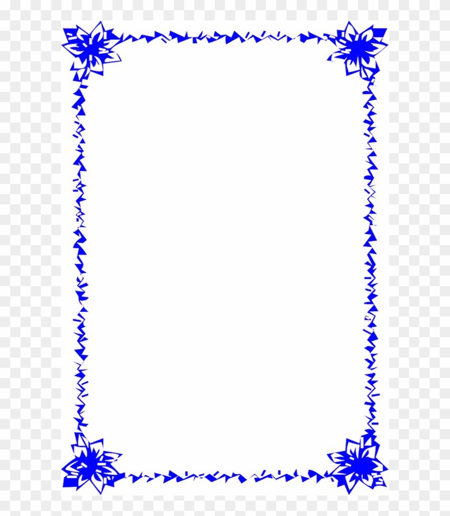 Blue Border Clip Art - Christmas Clip Art Borders - Png Download