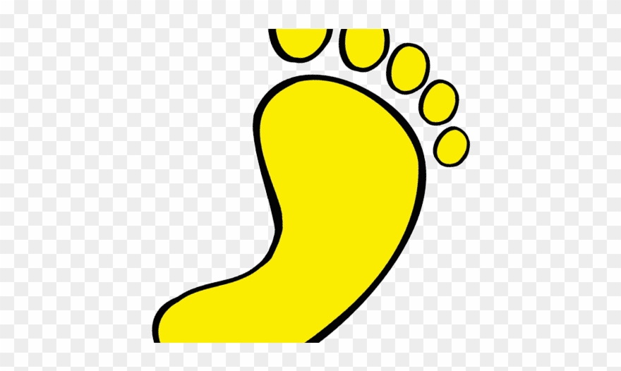 Yellow Transparent Walking Feet Clipart - Png Download
