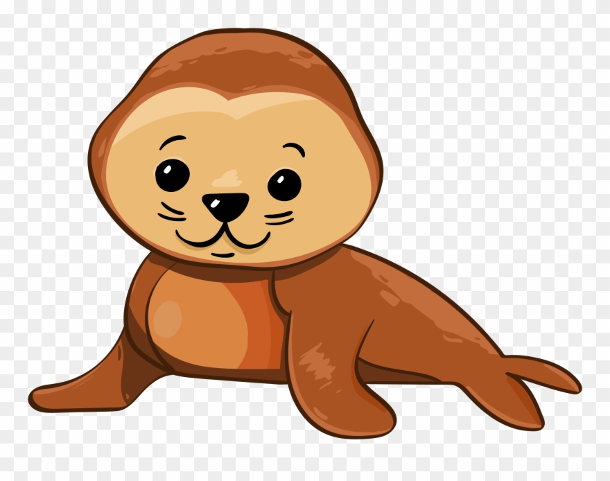Cute Baby Seal - Infant Clipart