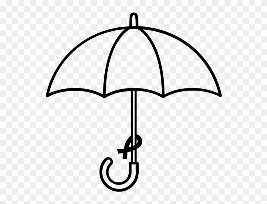 Umbrella Revolution Rubber Stamp - Desenho De Guarda Chuva Para Colorir Clipart