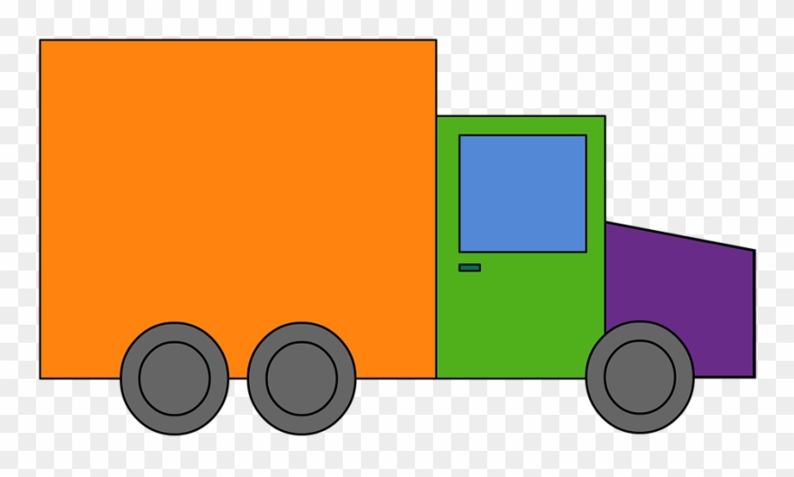 Semi Truck Clipart 24, Buy Clip Art - Means Of Transport - Png Download