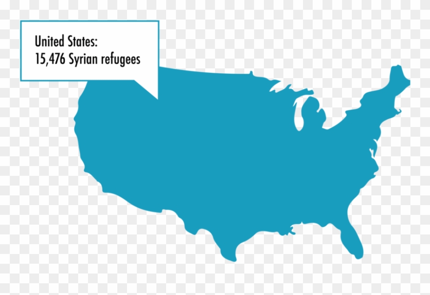 That Is Less Than 1 Percent Of The Global Syrian Refugee - United States Political Regions Clipart