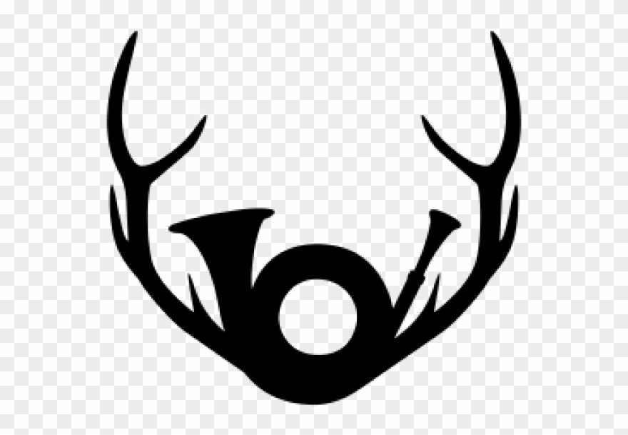 Adorit Webshop Sticker Hunting With Antler Carsticker - Jagdhorn Png Clipart