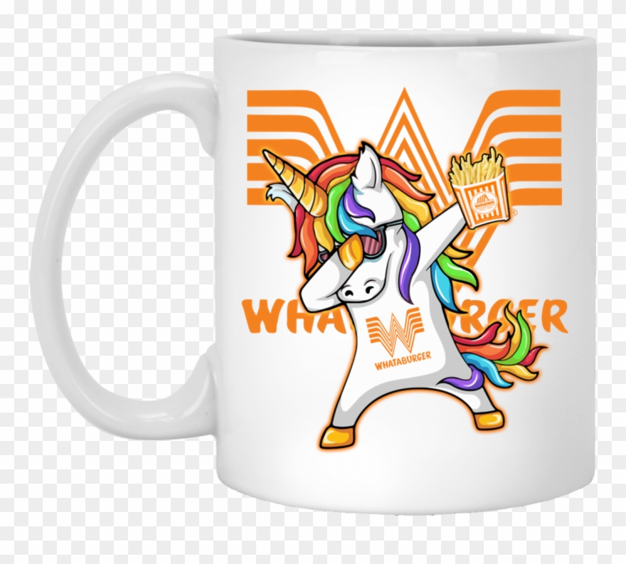 Unicorn Dabbing Whataburger Coffee Mugs - Should You Never Fight A Dinosaur You Ll Get Jurasskicked Clipart