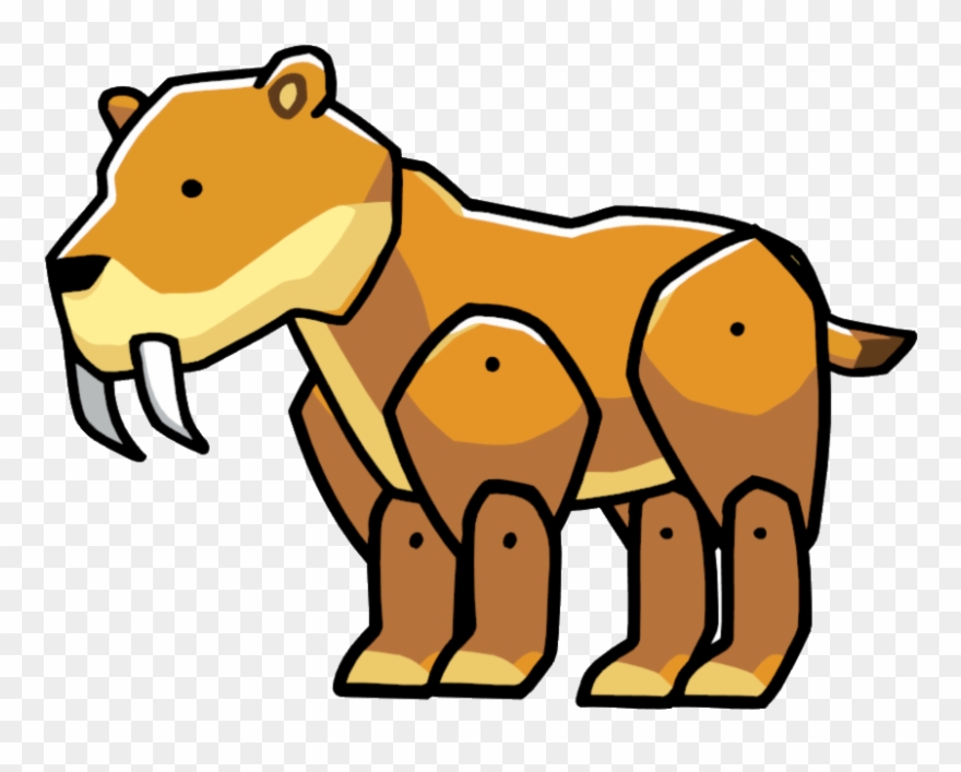 Saber-toothed Tiger - Saber Tooth Tiger 2d Clipart