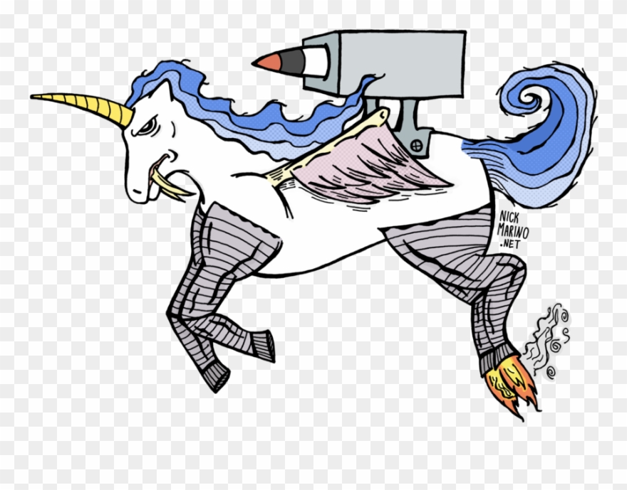 Sabertooth Tiger Clipart - Flying Unicorn Png Transparent Png