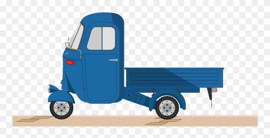 Motor Vehicle Piaggio Ape Car Vespa Gts - Ape, Scooter, Car, The Ape Car Clipart