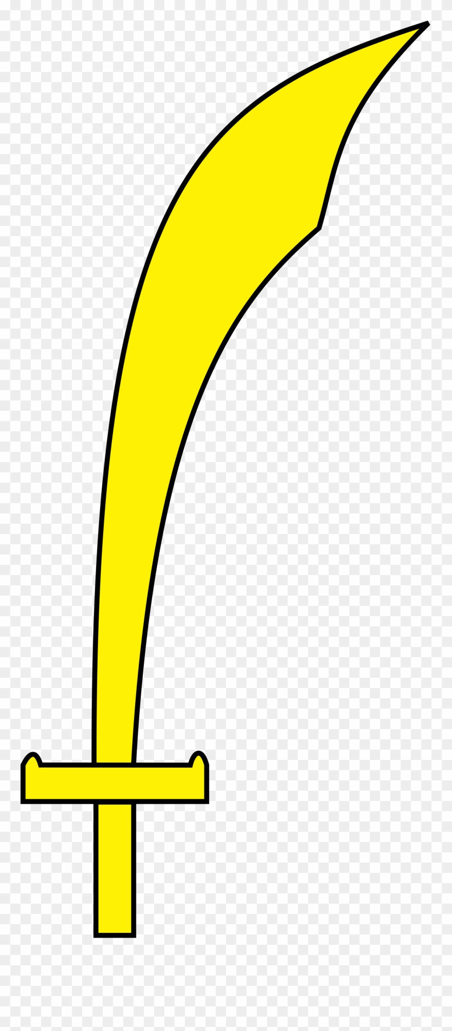 Open - Heraldique Sabre Clipart