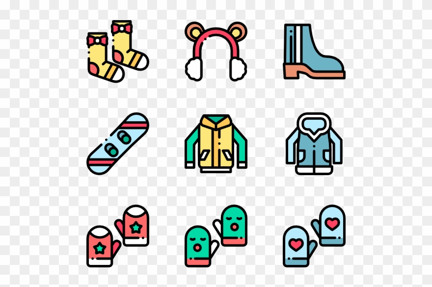 Winter Clothes - Winter Clothing Clipart