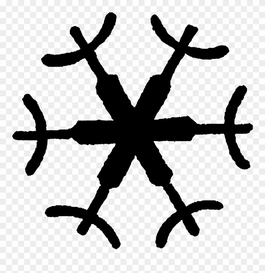 Winter Christmas Snowflake Printable Image - Interpretar Mandalas Clipart