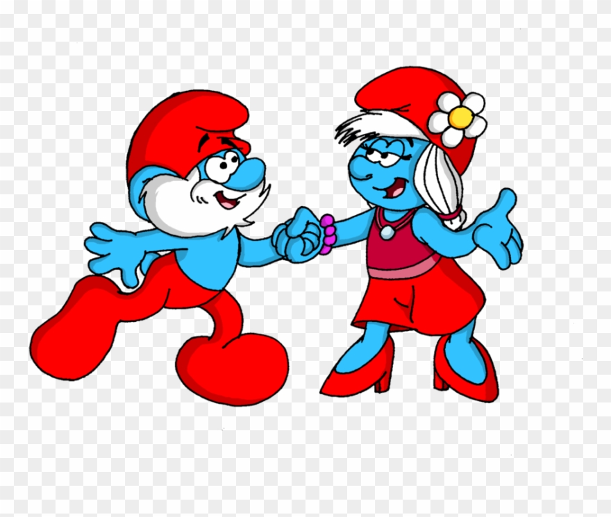 Papa Smurf X Smurfwillow By Grishamanimation1 - Papa Smurf Clipart