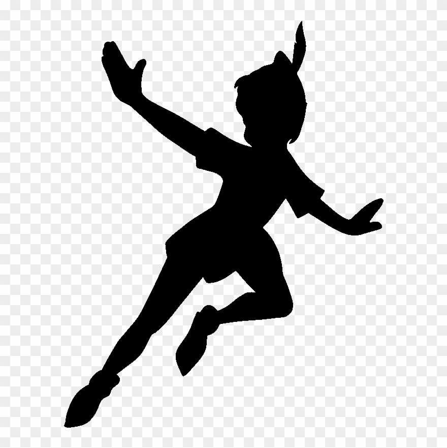 Peter Pan Silhouette Clipart