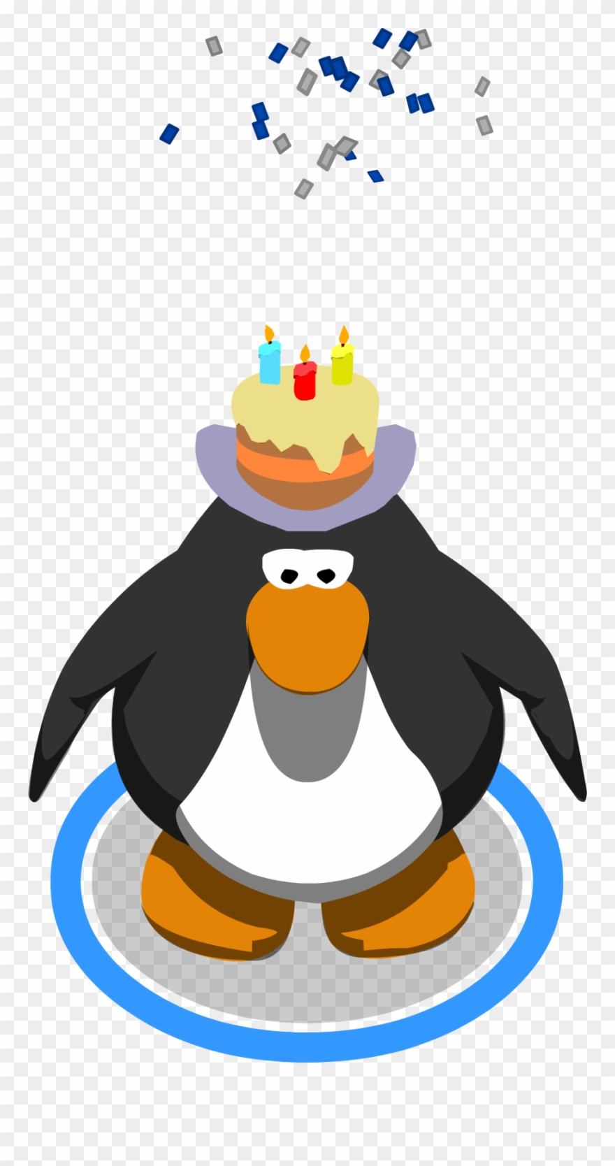 Happy Birthday Clipart Penguin - Happy Penguin Club Penguin - Png Download