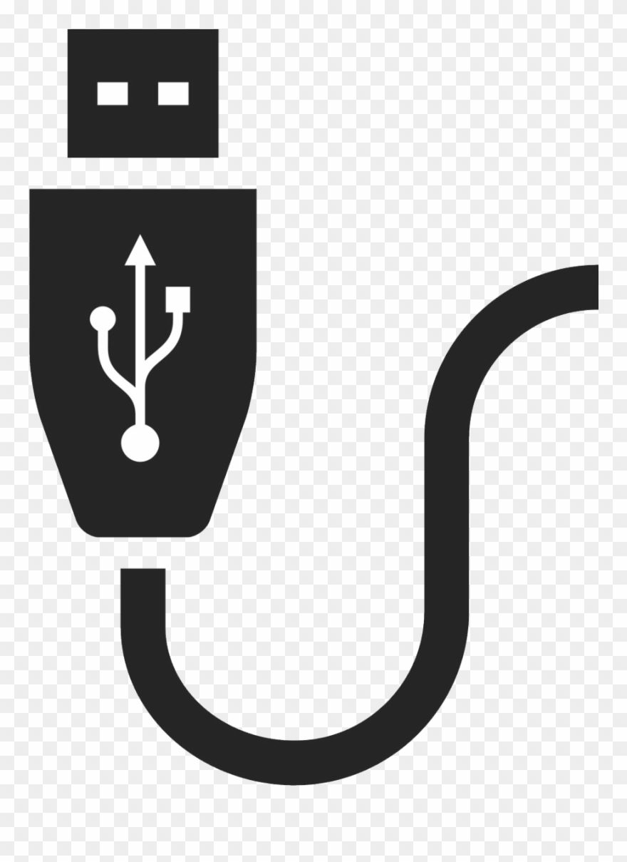 Computer, Pc, Ports, Usb Icon - Cable Usb Vector Png Clipart