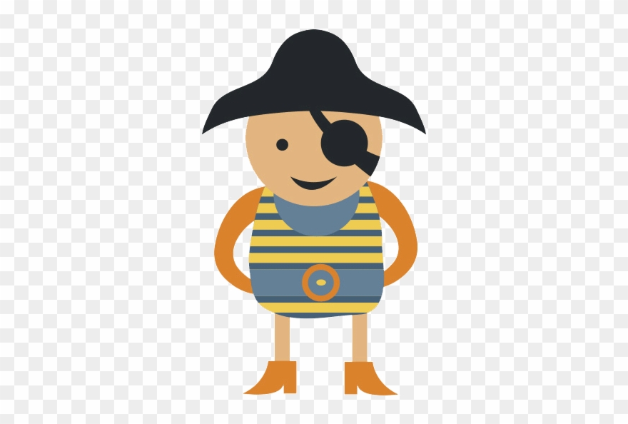 Pirata Infantil 2 - Pirate Cartoon Png Drawing Clipart