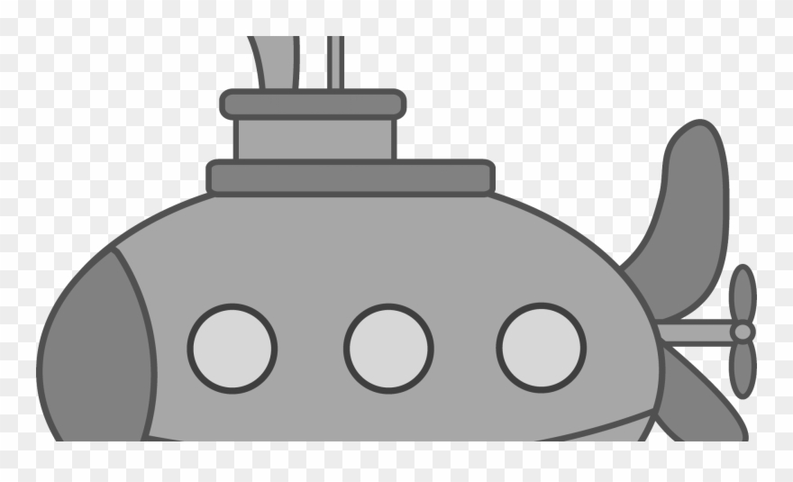 Silver Cliparts X Carwad Net - Submarine Clipart - Png Download