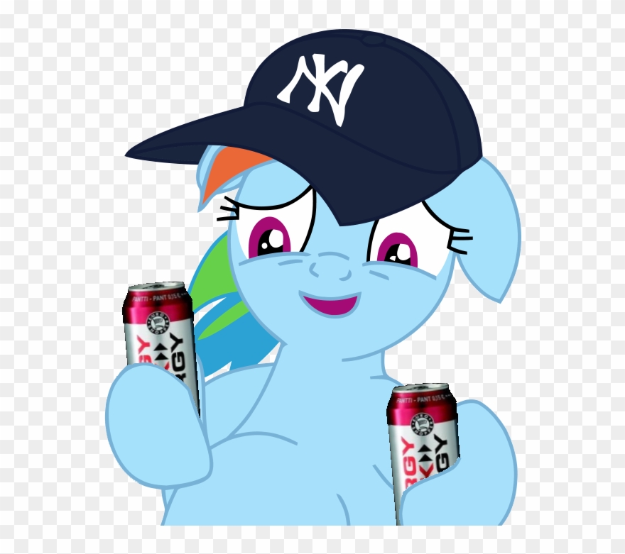 Beer Belly, Bro, Energy Drink, Hat, Jonne, New York - Rainbowdash Energy Drink Clipart