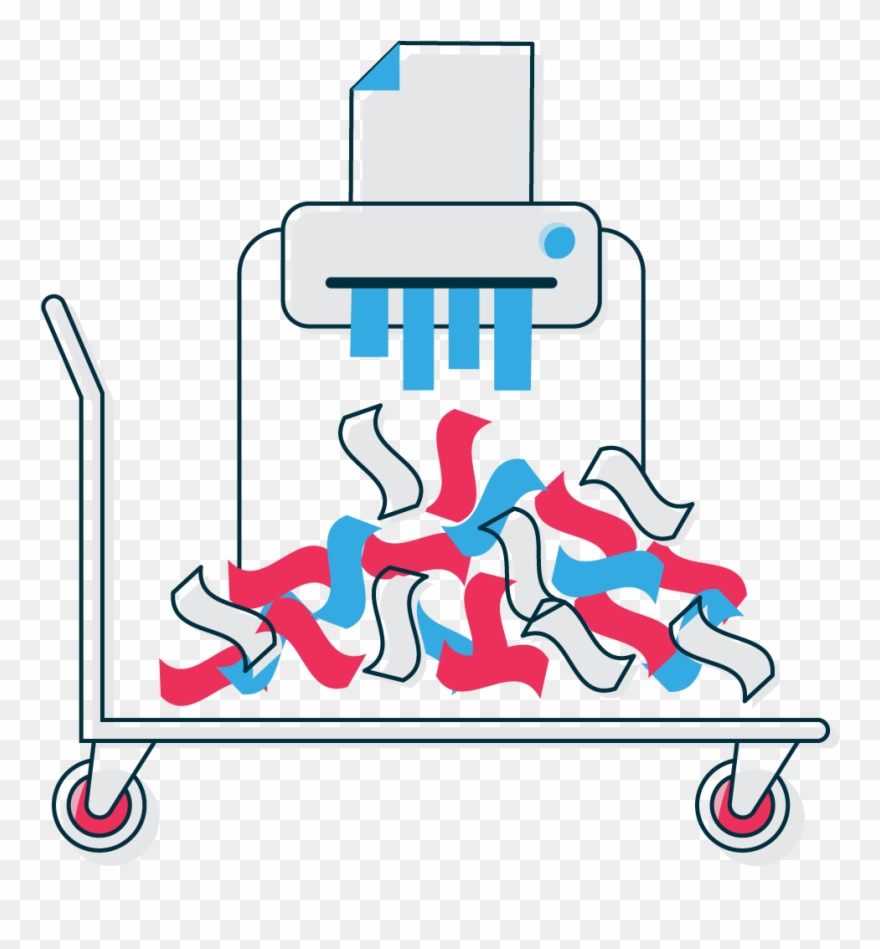 Secure Shredding & Destruction Clipart