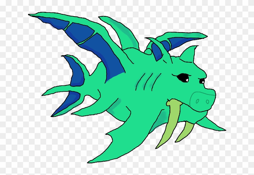 Duke Fishron Drawing - Terraria How To Draw Duke Fishron Clipart