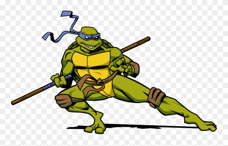 Michelangelo Ninja Turtle Cartoon Donatello Face - Ninja Turtle No Background Clipart