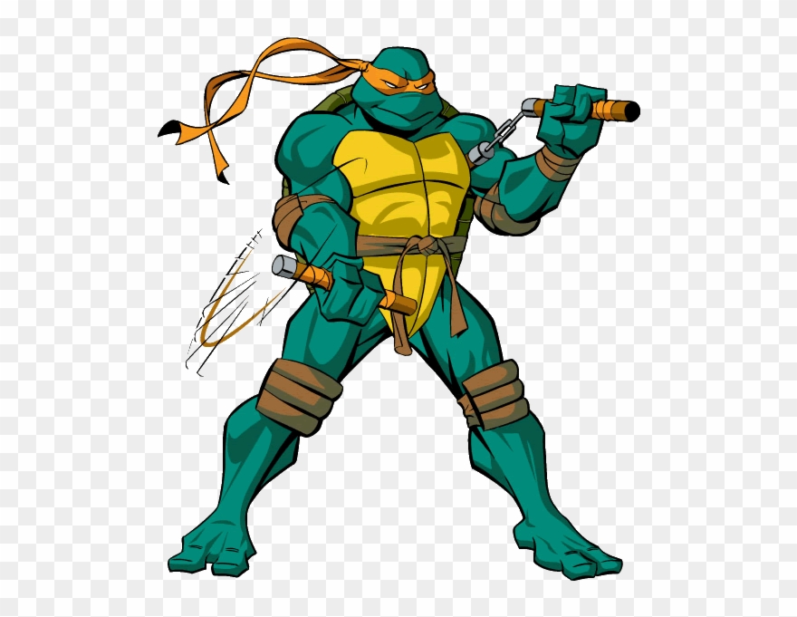 Interesses Amorosos - Michelangelo Ninja Turtle Weapon Clipart