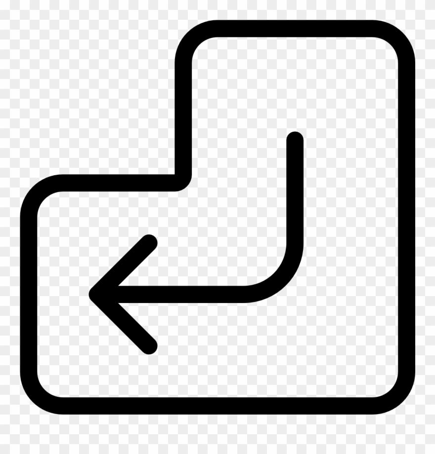 Enter Key Icon - Keyboard Enter Icon Png Clipart