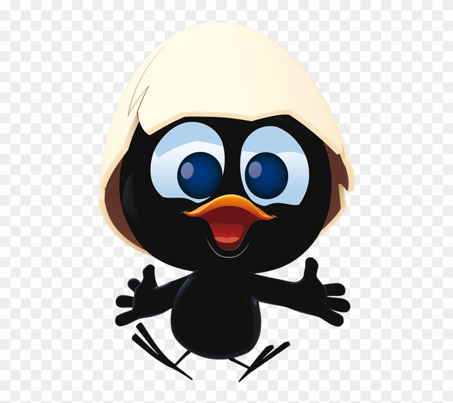 Calimero Happy Jumping - Calimero Çizgi Film Karakteri Clipart