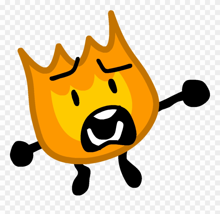 Firey Jr Scared 3 - Scared Firey Bfdi Clipart