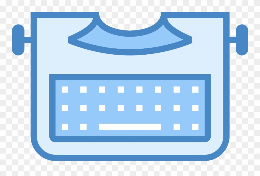 Typewriter Without Paper Icon - Icon Clipart