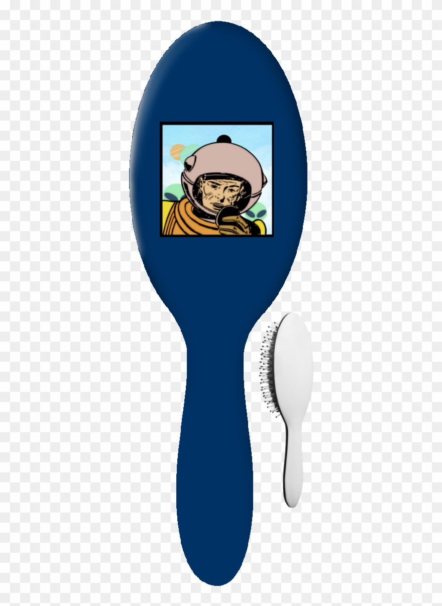 Astronaut Hb Hair Brush - Cartoon Clipart