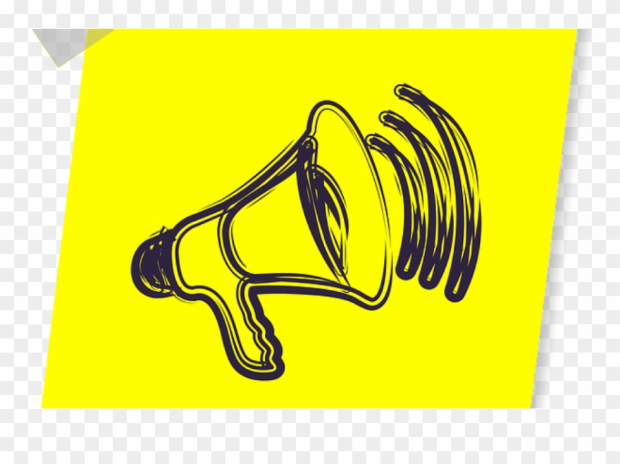 Audio Message - Clip Art Mega Phone - Png Download