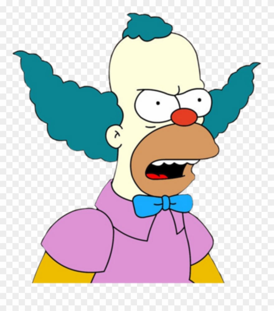 Krusty The Clown Mad Clipart
