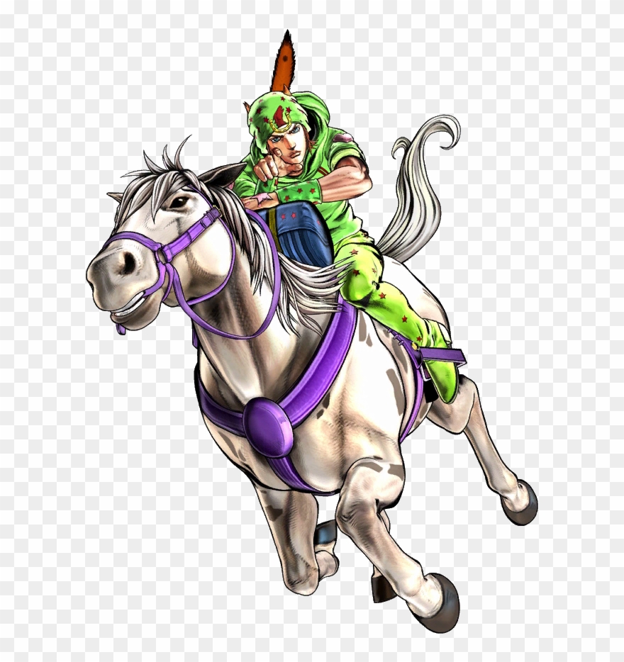 Jockey Vs Horse - Gyro Zeppeli Eyes Of Heaven Clipart