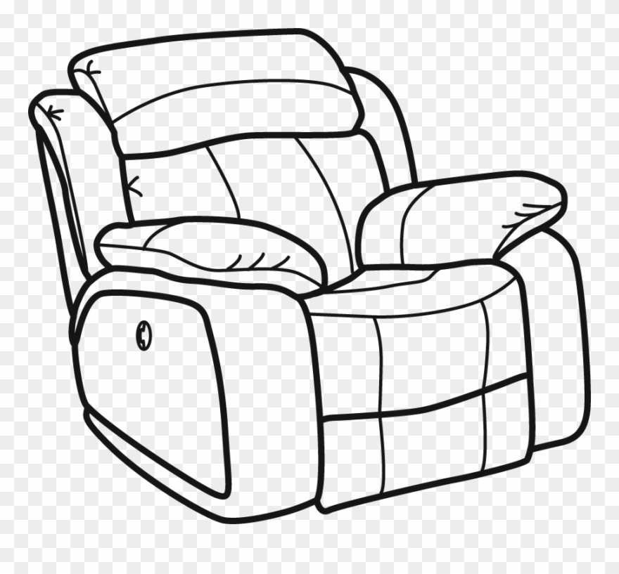 Armchair Drawing Recliner Chair Clip Art Download - Reclining Chairs Clip Art - Png Download