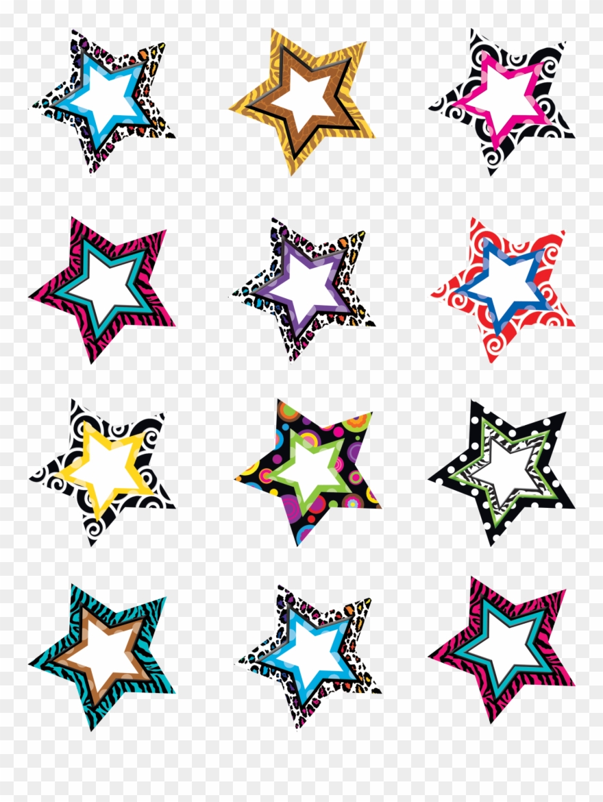 Teacher Created Resources 5216 Fancy Stars Mini Accents Clipart