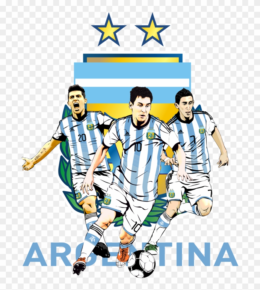 Argentina World Cup - Argentina Football Team Cartoon Clipart
