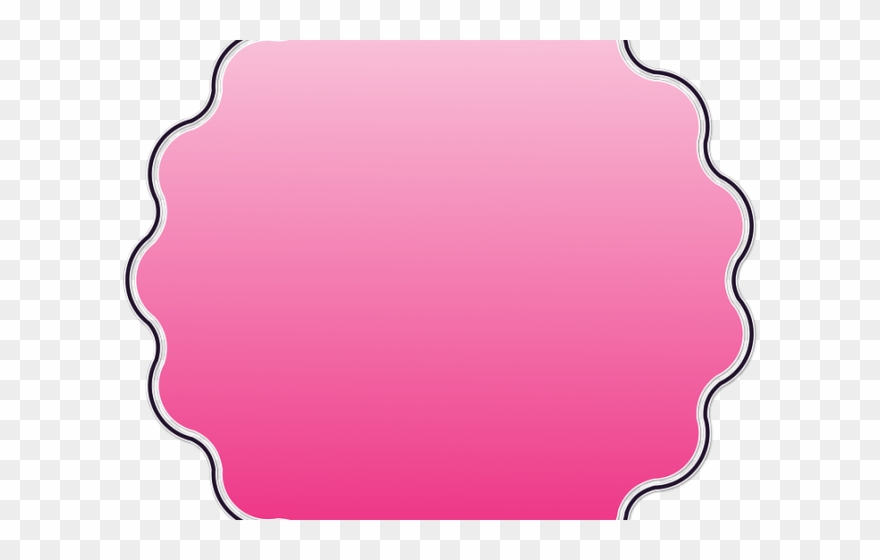 Vector Frame Clipart Scallop Frame - Clip Art - Png Download