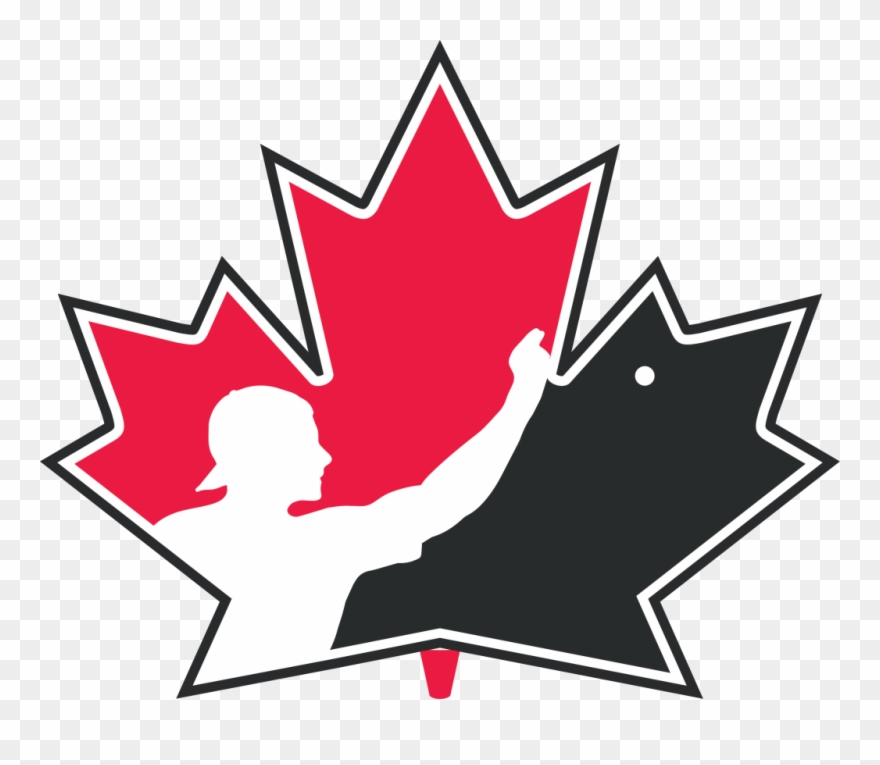 Beer Pong Canada - Canada Maple Leaf Black Clipart